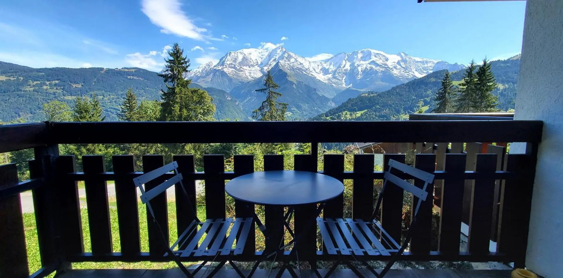 Appartement Saint Gervais les Bains vue imprenable Mont Blanc