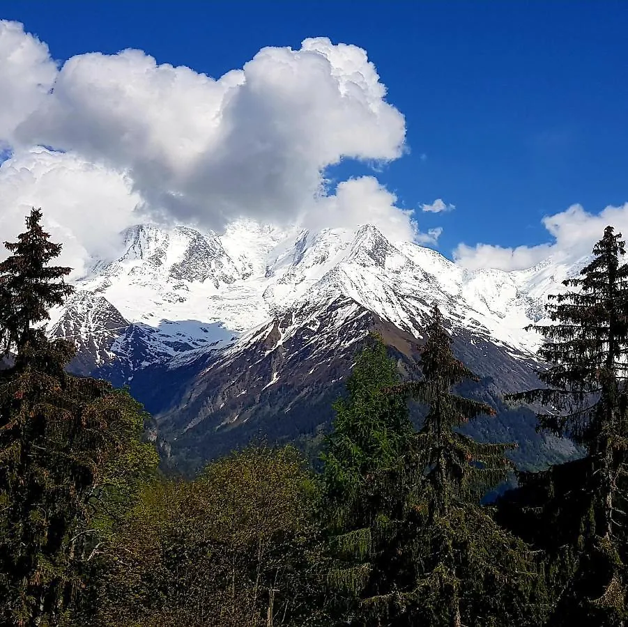 Lägenhet Appartement Saint Gervais Les Bains Vue Imprenable Mont Blanc Frankrike